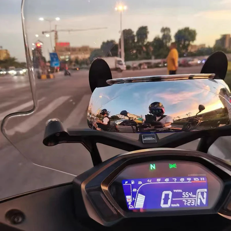 Мотоциклетное широкоугольное зеркало заднего вида с голографическим углом