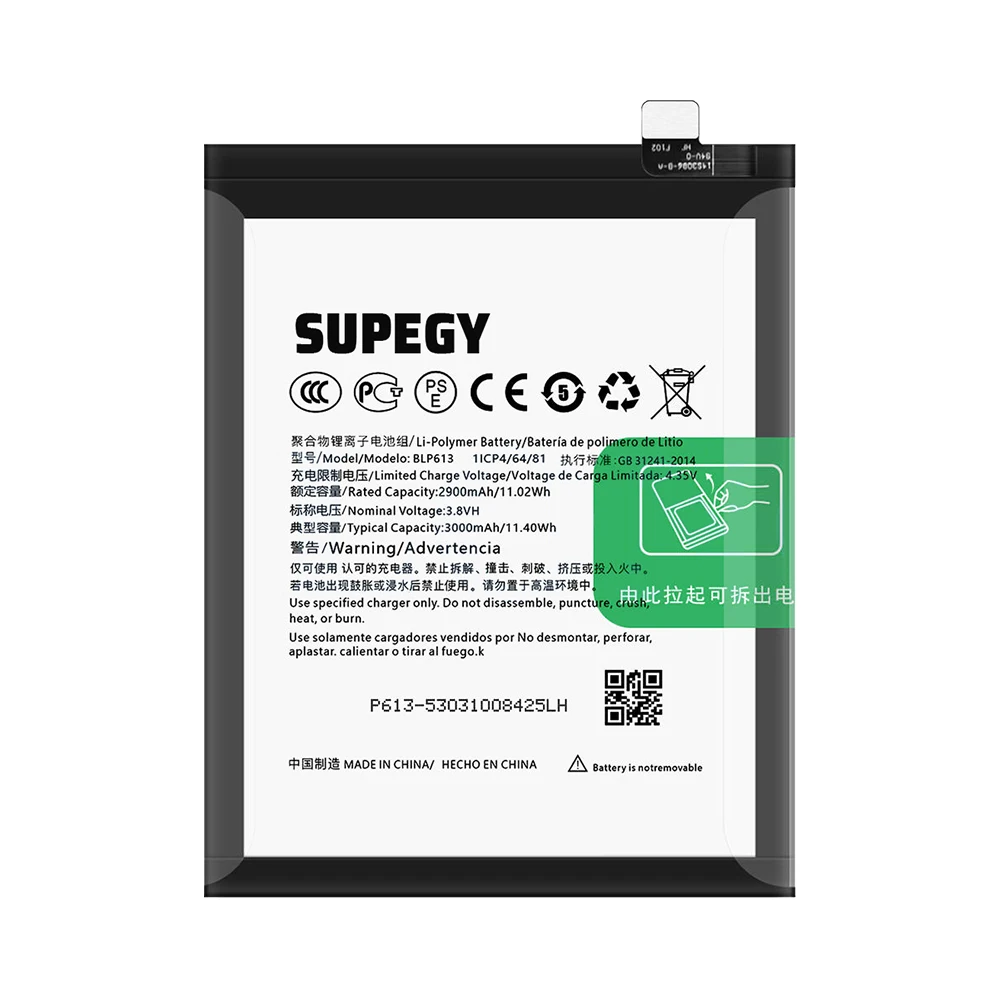 Фото Аккумулятор SUPEGY BLP613 3000 мАч, 100% новый, для OnePlus 3 (2026 год), с бесплатными инструментами №3