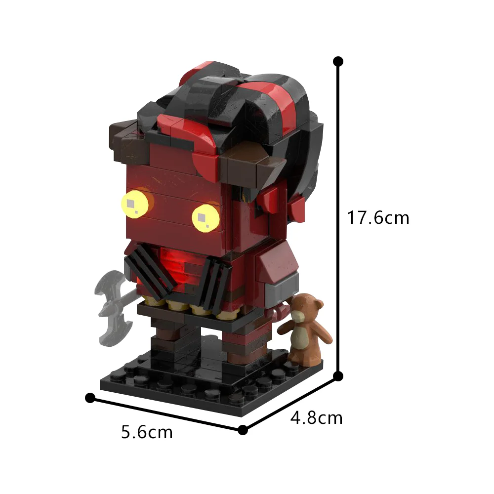 Игрушечные фигурки MOC конструктор Karlach Brickheadz Baldur Gate игровые модель кирпичи