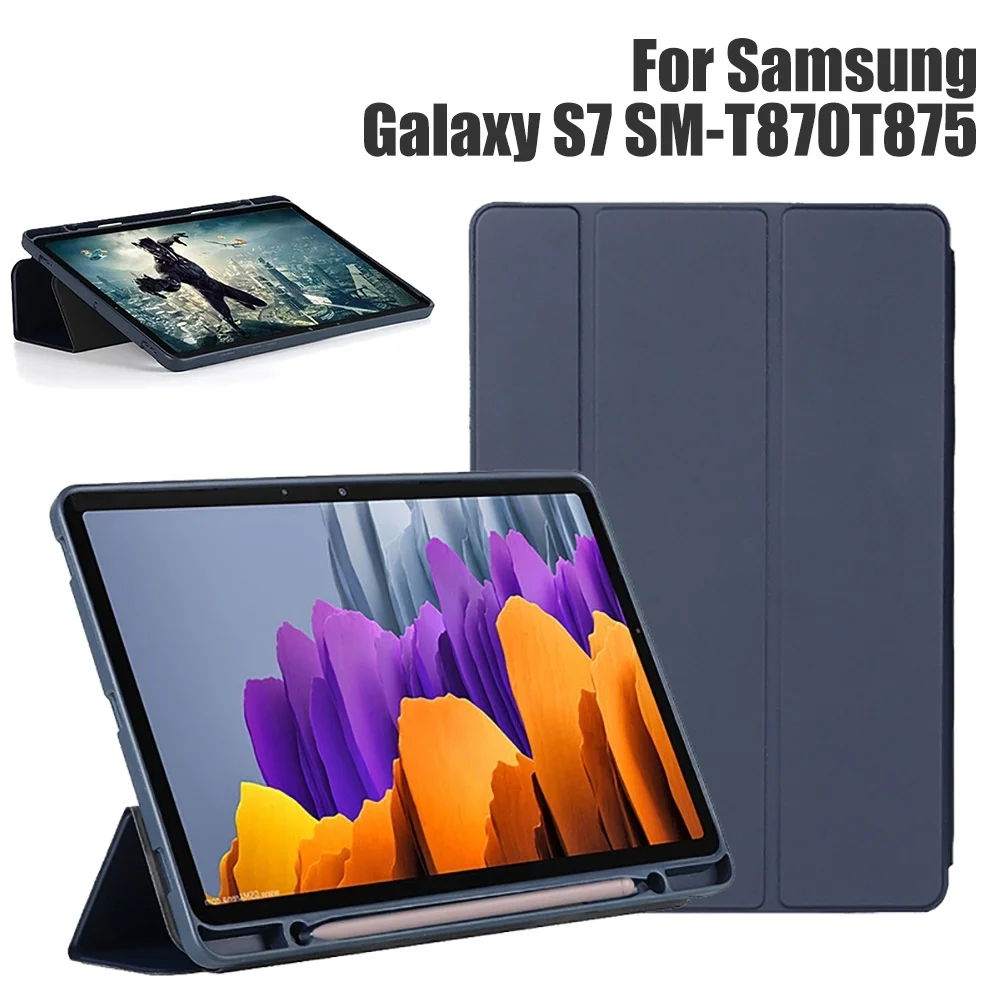

Чехол для Samsung Galaxy Tab S7 Plus SM-T970 T975 Galaxy Tab S7 T870 T875 с держателем для карандашей