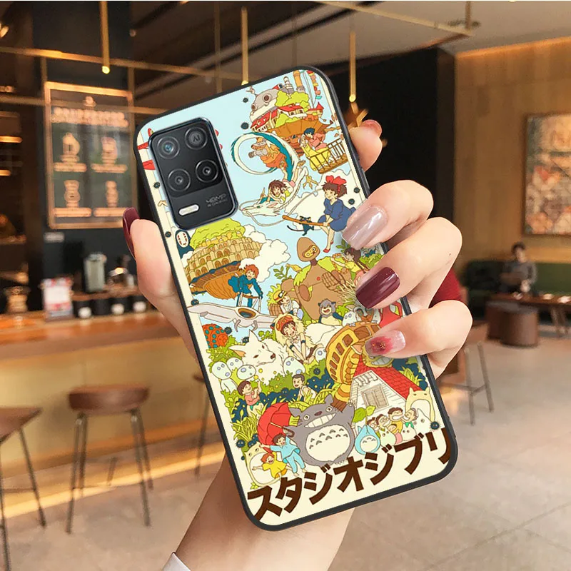 Тоторо гибли Miyazaki чехол для телефона аниме OPPO Realme 8 7 6 6Pro 7Pro 8Pro 6i 5i C3 C21 C21Y C11 C15 C20 C25 X3