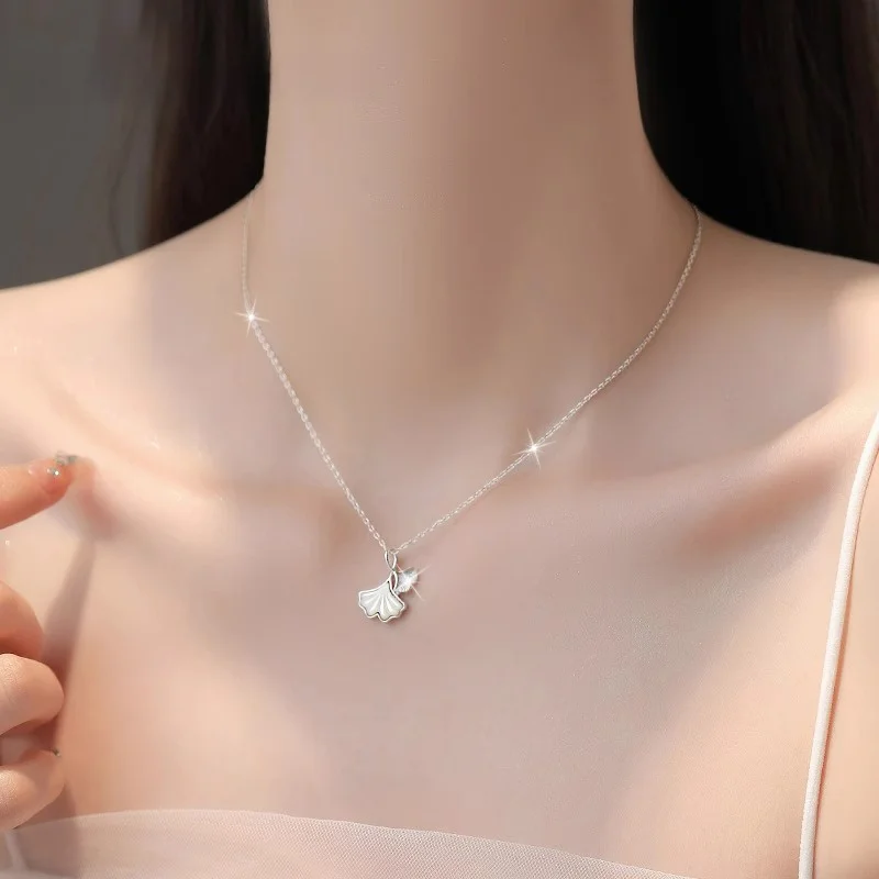 [Purica] Женское ожерелье Sansheng Lucky из стерлингового серебра 999 пробы новинка 2024