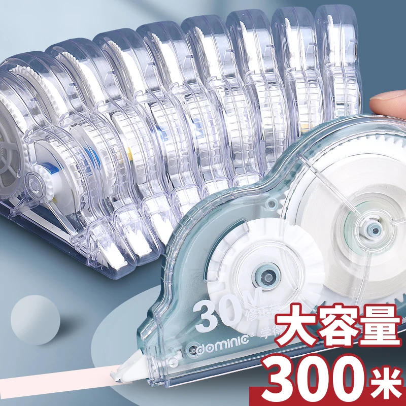 

Милая однотонная вместительная лента Schoo 300 метров, офисный белый корректор для студентов и детей, подарки, канцелярские принадлежности