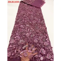 popular handmade bead sequins bridal wedding dress fabric free shipping items to nigeria mesh tulle %e2%80%8blace cloth zdlb11030