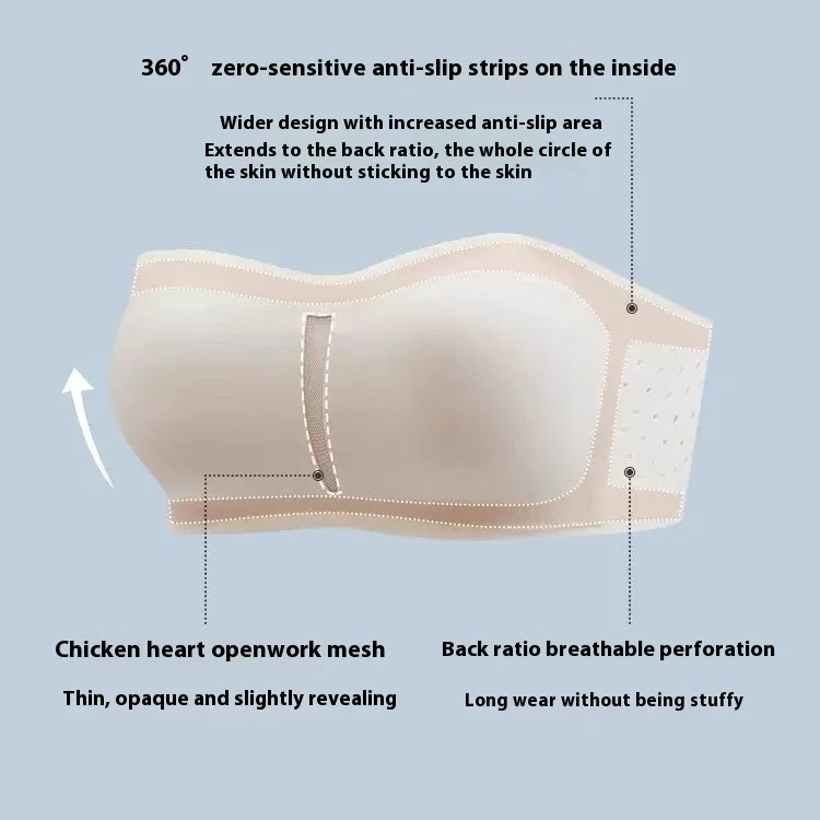 Новинка 2024 сексуальное женское нижнее белье UBAU без бретелек тонкая маленькая