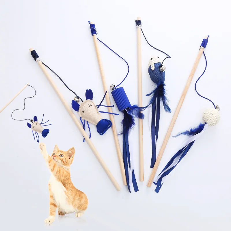 

Деревянная подставка, искусственная ткань, маленькая свежая синяя кружевная шарики-колокольчик из креветок с перьями, игрушка для домашних...