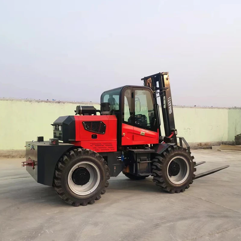 Лидер продаж 6-тонный внедорожный вилочный погрузчик 6000 кг для всех грубых счетов