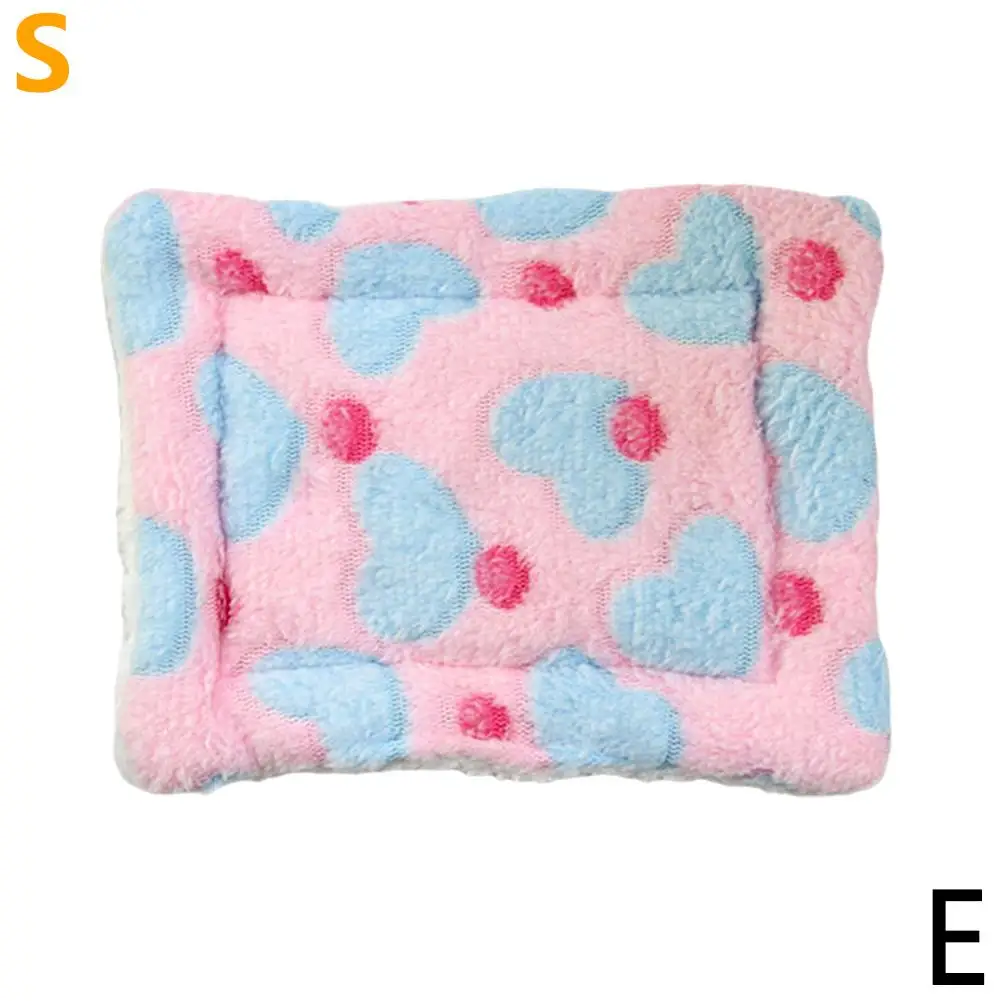 Флисовый коврик для мелких животных клетки зимняя теплая кровать хомяка дом