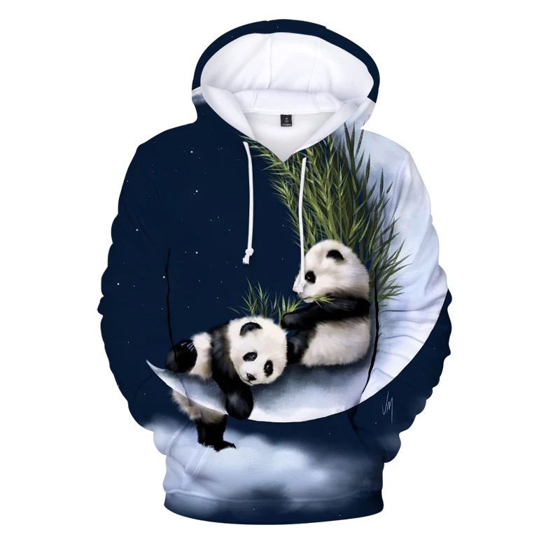 

Panda 3d Print Sweatshirt for Women Men Hoodie Spring Men Hooded Sweatshirt Pocket Pullover Hoodies