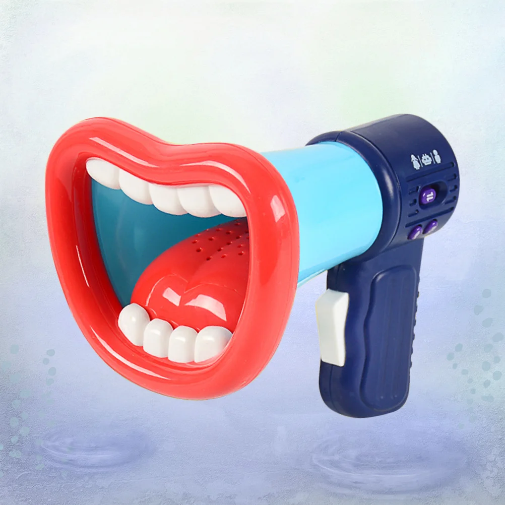

1PC Microphone - Creative Sound Changer Toy Interesting Plastic Loudspeaker Toy Cartoon Horn - Changer