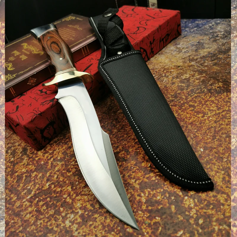 

(DEHONG) США SA78 высококлассный усиленный охотничий нож с прямым лезвием спасательный нож для кемпинга с прямым лезвием зеркальсветильник такт...