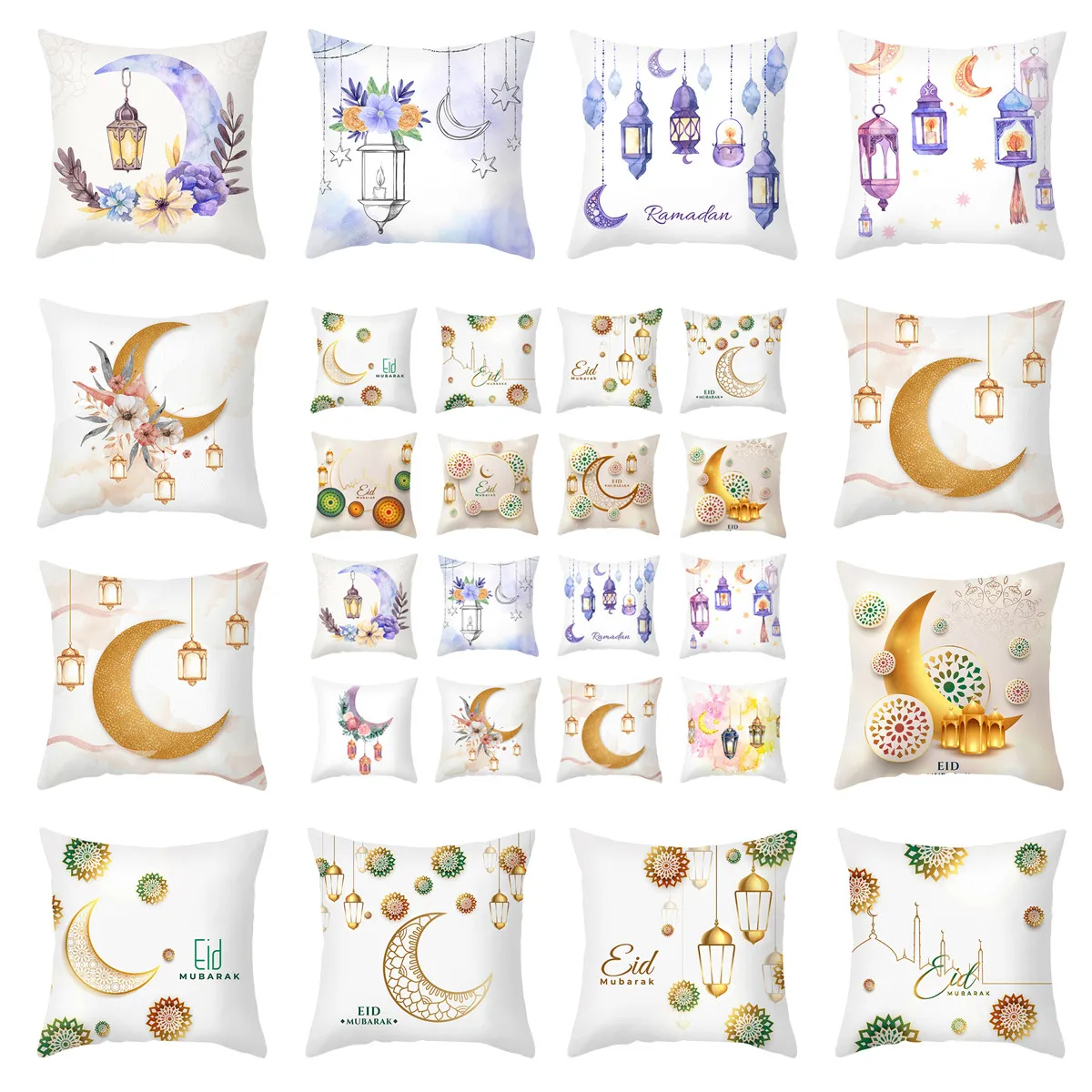 

EID Mubarak Decor Cushion Cover Ramadan Decoration 2022 Islamic Muslim Decor Ramadan Kareem EID Al Adha Gifts Ramadan Pillowcase