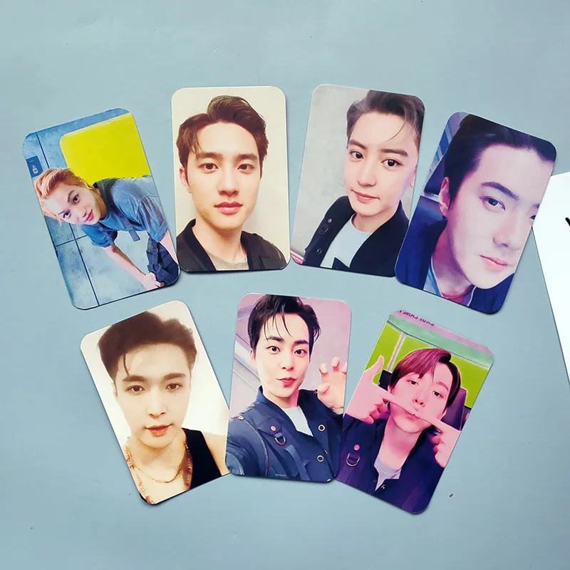 6-7Pcs/Set Kpop Wholesale Exo New Album DON'T FIGHT THE FEELING Lomo Card Photo Print Cards Poster Picture Fans Gifts Collection