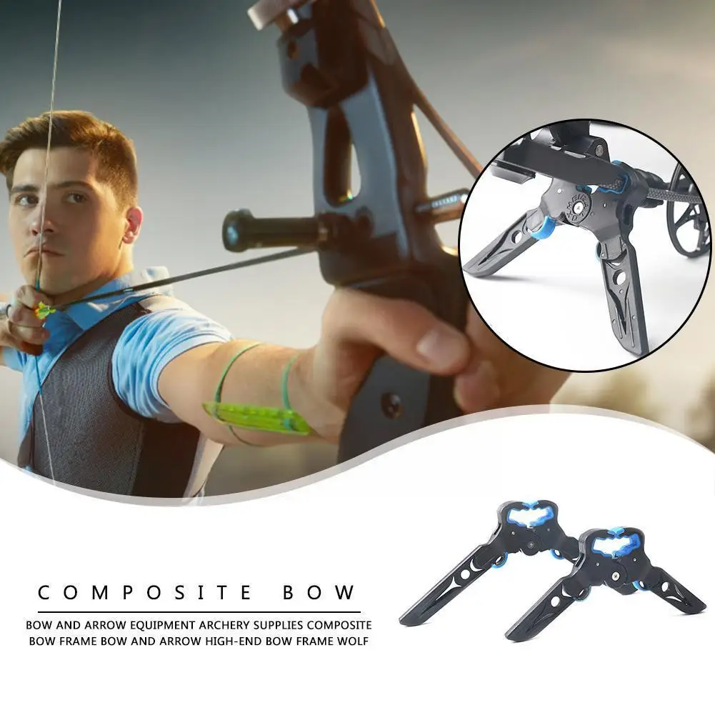 

Portable Archery Bow Stand Abs Folding Compound Bow Limb Clamp Kick Stand Holder For Outdoor Archery Target Black Blue D9b2