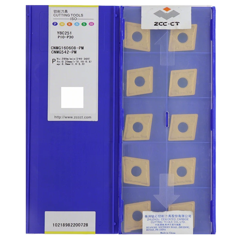 

ZCC CT CNMG160608 CNMG160612 CNMG160616 PM DM EM DR ER/YBC152 YBC251 YBC252 YBG205 YBM253 YBD152 Твердосплавные токарные пластины с ЧПУ