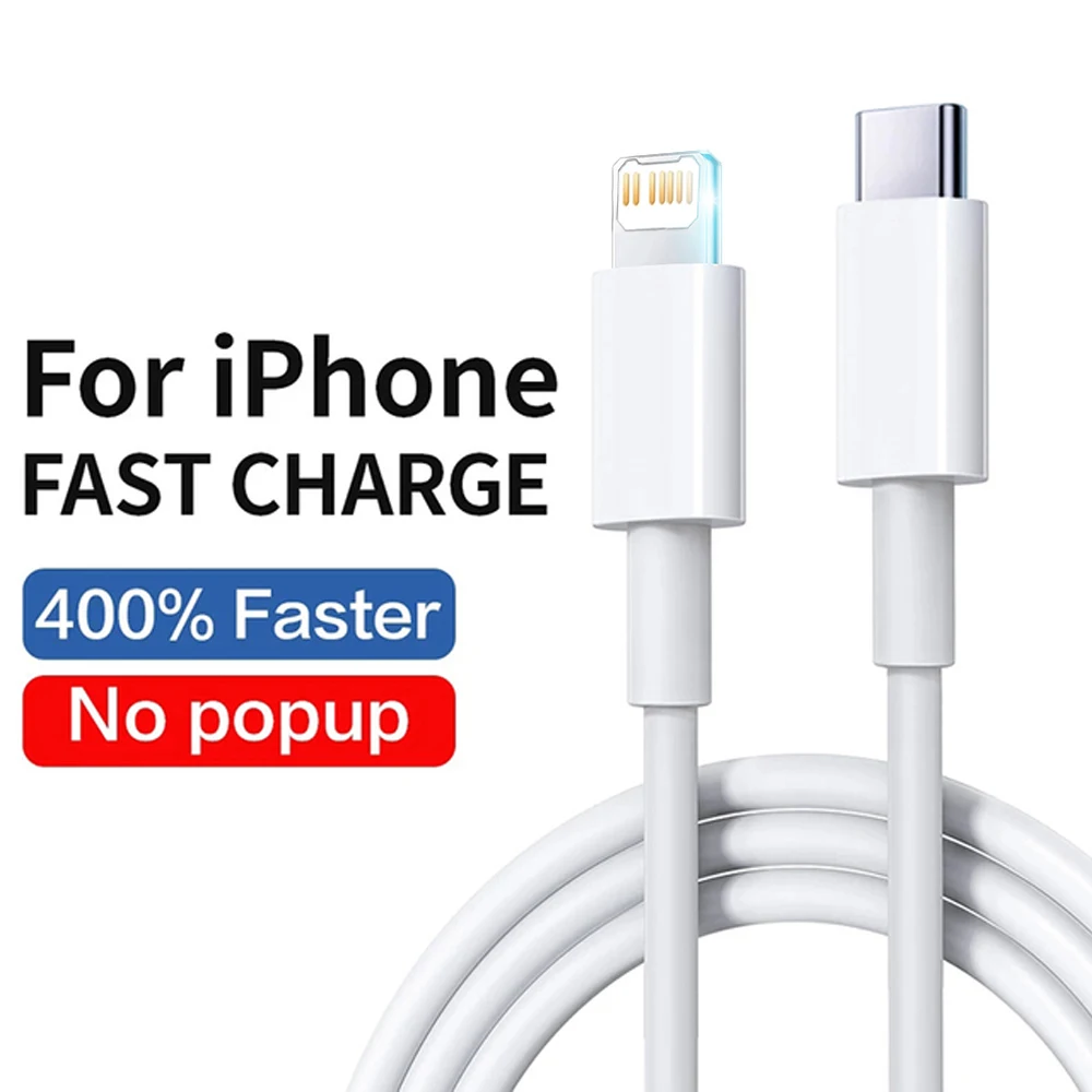 

PD 30 Вт для Apple Оригинальный USB-кабель с разъемом Lightning для iPhone 14 13 11 12 Pro Max X XS XR 7 8 Plus, зарядное устройство типа C, кабель для быстрой зарядки