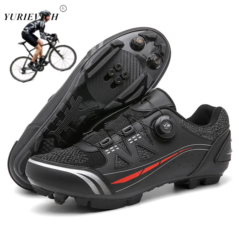 

Men Speed Cycling Sneaker SPD Mountain Bike Footwear Women Bicycle Shoe MTB Racing Shoes Flat Route Cleat Road Bike Shoe Sneaker