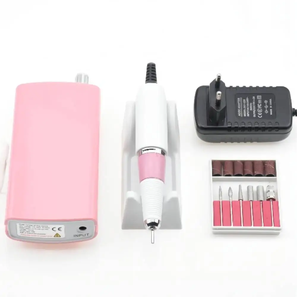 

Portable 35000 RPM Adjustable Speed Electric Nail Drill Gel File Machine Pedicure Pen Art Polisher Equipment Sander Manicure Set