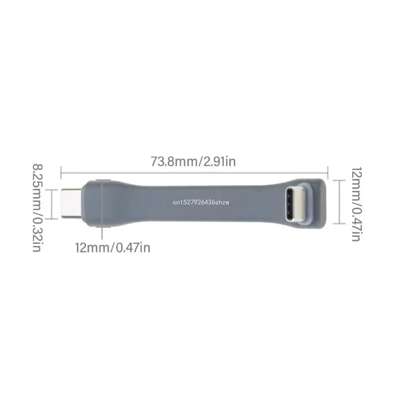Тип C FPC Лента с плоским коленом 4 К/60 Гц PD60W 20 Гбит/с Быстрая зарядка USB на Прямая