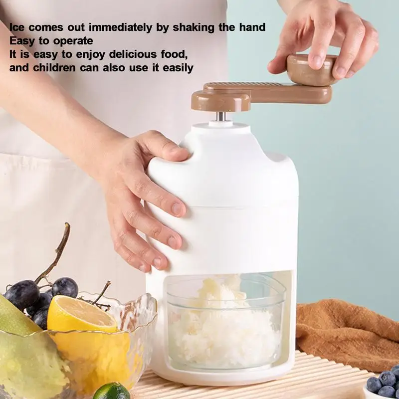 

Manual Ice Crusher Smoothies Hail Ice Breaker Fast Ice Crushing Portable Shaved Ice Machine For Kitchen Gadgets Ice Blenders
