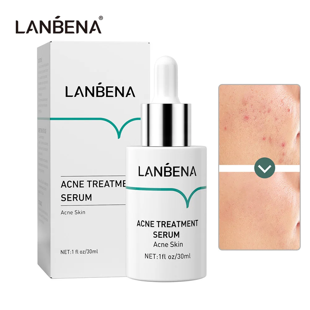 

LANBENA Acne Treatment Serum Oilgopeptide Anti Acne Solution Reduce Mark Shrink Pores Deep Repair Strengthen Skin Bottom 30ML