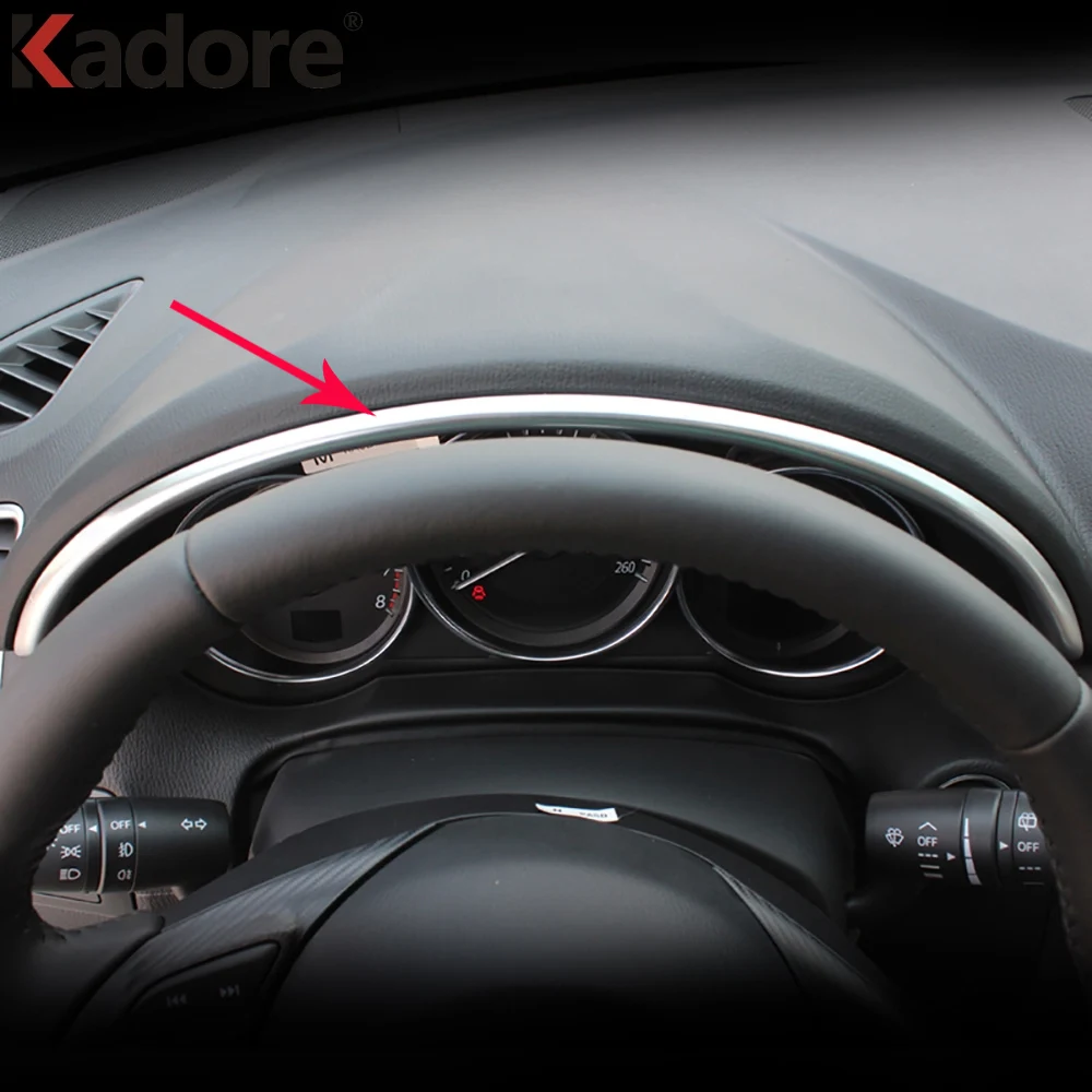 

Аксессуары для интерьера автомобиля Mazda CX-5 CX5 2012 2013 2014 2015, крышка приборной панели, наклейка с матовой поверхностью из АБС-пластика