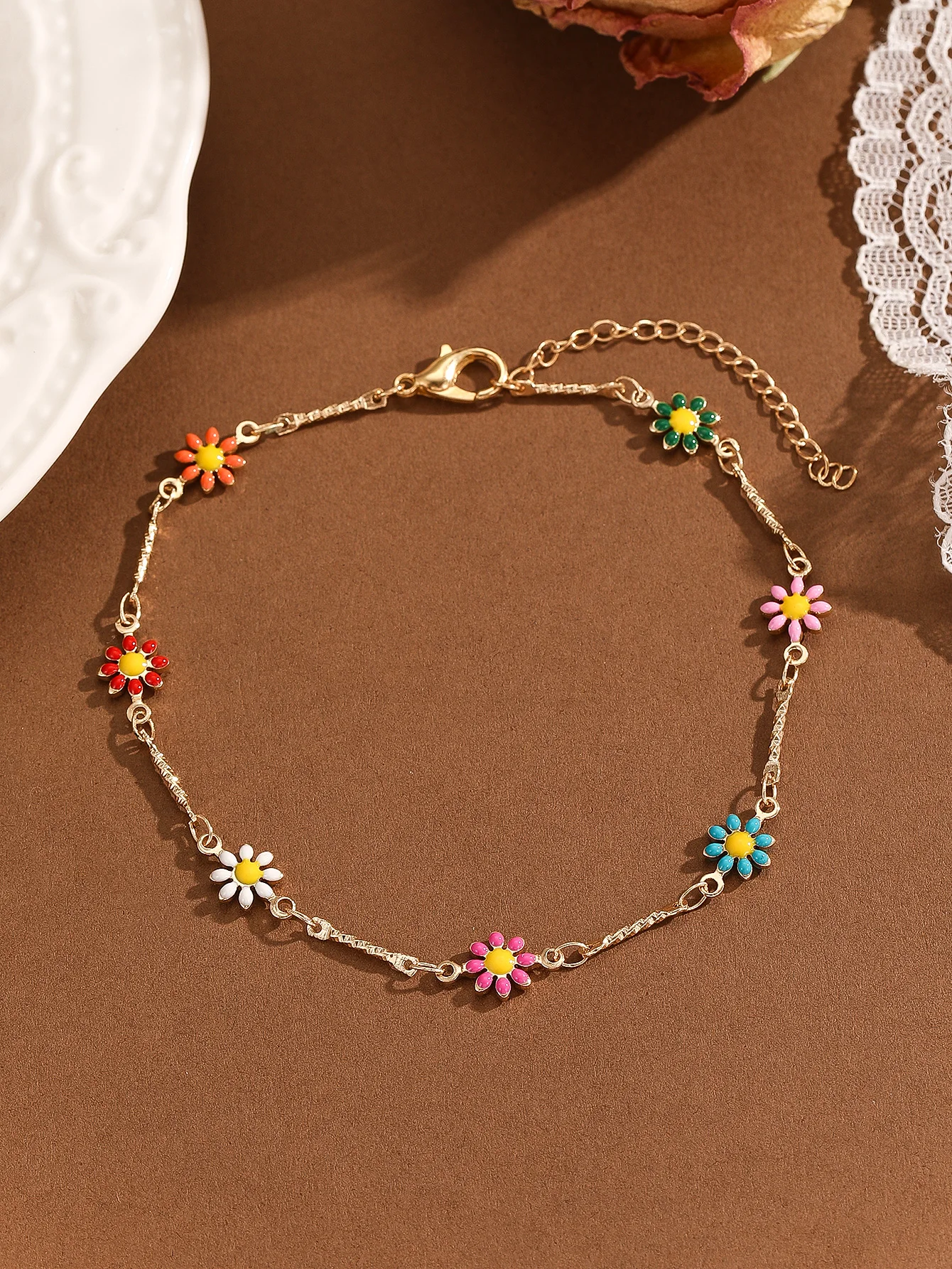 Женский браслет на щиколотку из нержавеющей стали