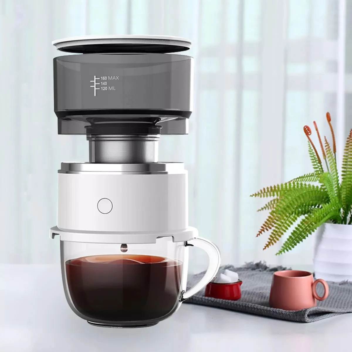 

Полуавтоматическая кофеварка, портативная, для приготовления эспрессо, кофе-машина для домашнего использования, для Дом Офис Кухня