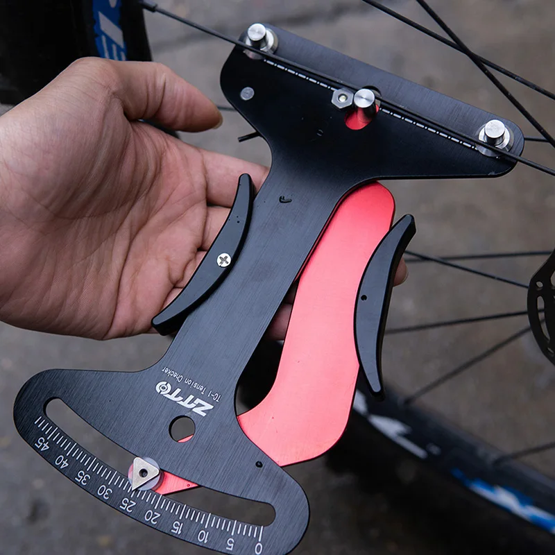 

Aluminum Alloy Tensiometer Wire Wheel Set Black Red Bicycle Spoke Correction Tool Mountain Bike Rim Adjustment Tools
