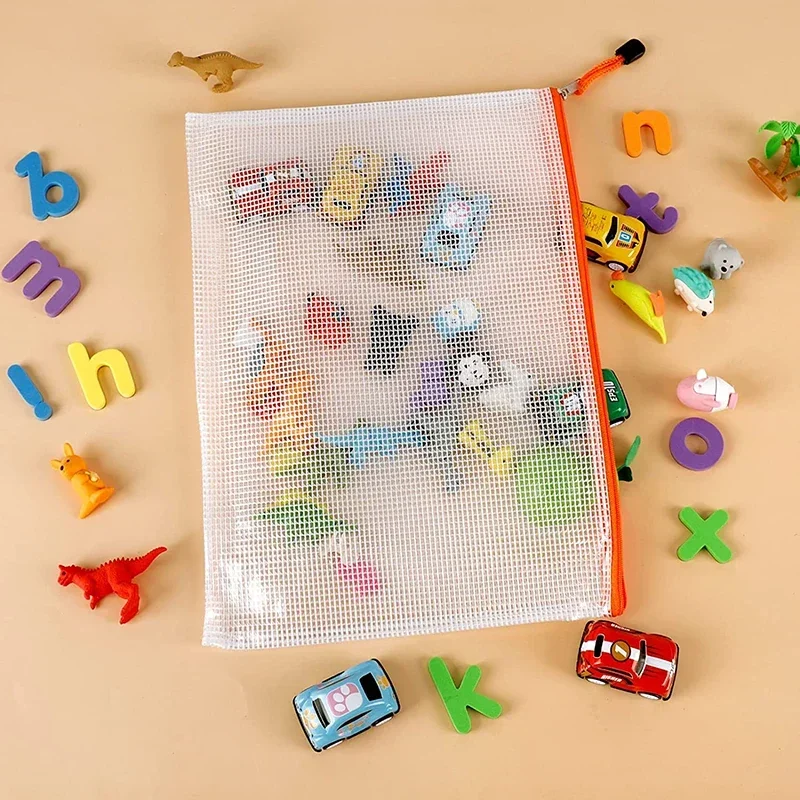 Сетчатая сумка на молнии A4 A5 B5 10 шт