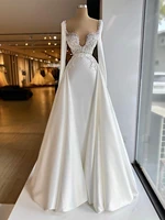 women elegant mermaid evening dresses beads long sleeves prom gowns square collar appliques white plus size formal party dress
