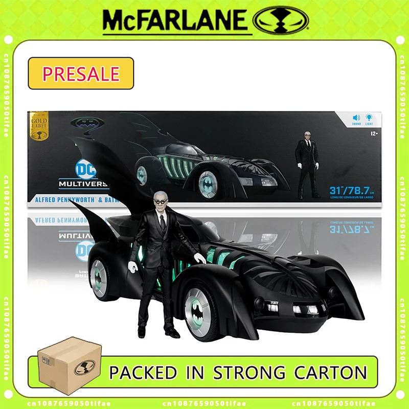 Mcfarlane Toys DC Multiverse Vehicles - Бэтмобиль и Альфред (Бэтмен Навсегда) Фигурка Модель Гараж