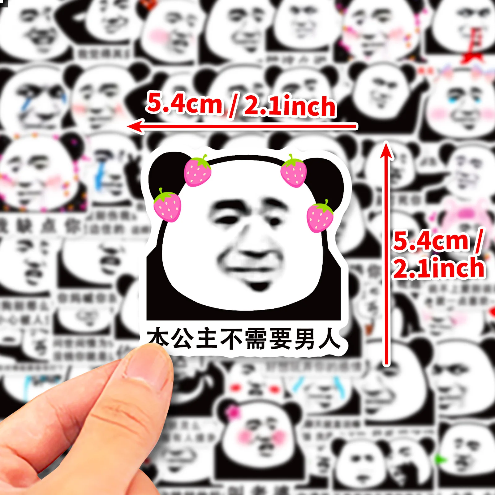 10/30/50 шт. водонепроницаемые наклейки на стену в виде панды