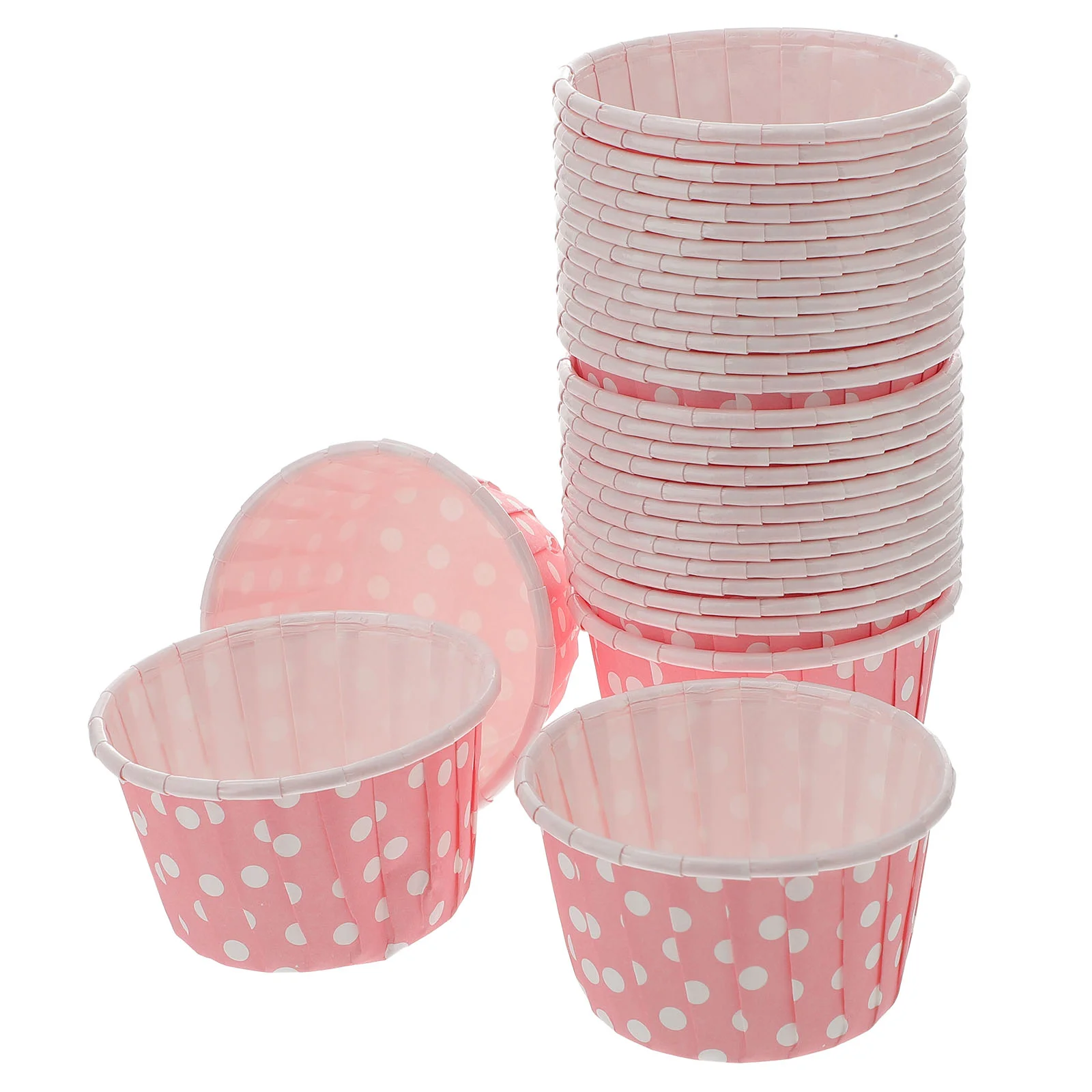 

50 Pcs Ice Cream Cups Cake Containers Lids Cupcake Wrappers Salad Bowl Meal Prep Bowls Paper Yogurt Cups Disposable