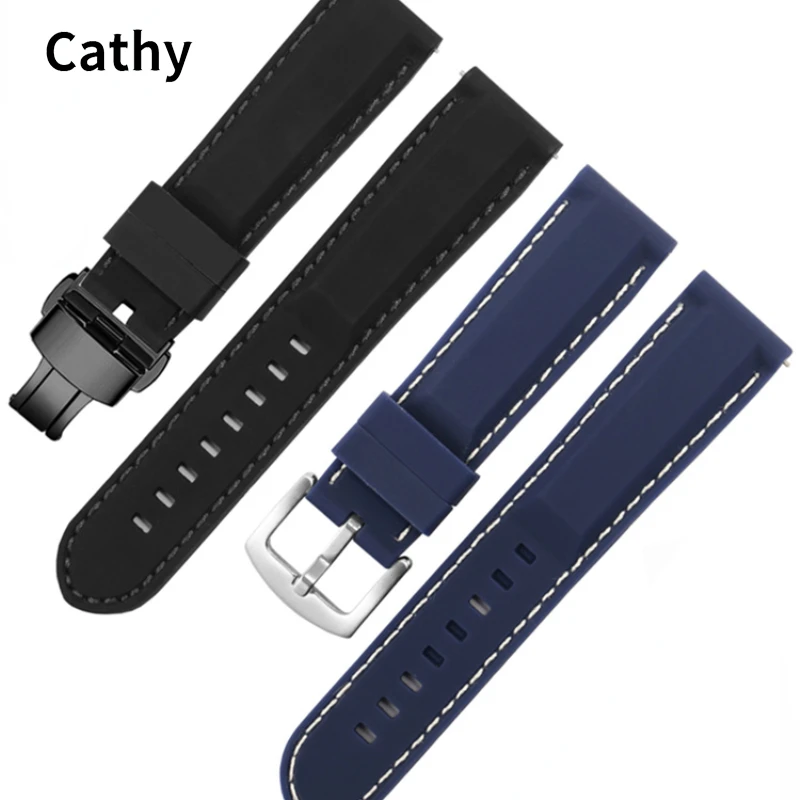 

Silicone Watch Strap for Casio Tissot Mido Citizen Seiko Mountaineering Waterproof Rubber Watch Band Men Accessories 20 22mm
