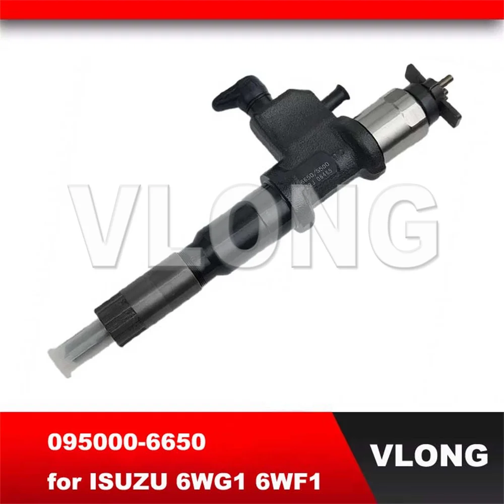 

New Common Rail Fuel Injector 095000-6654 095000-6650 8980305504 8980305500 8-98030550-0 for ISUZU 6WF1-TC 6WG1 8-98030550-4