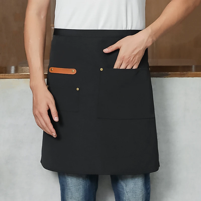 

Водонепроницаемый Фартук с индивидуальным логотипом для кейтеринга, западный ресторан, холст для официантки ресторана