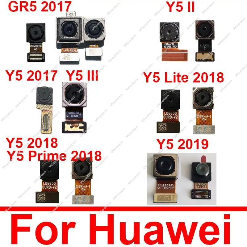 

Rear Front Camera For Huawei GR5 Y5 II2 III3 2017 2019 Y5 Prime 2018 Y5 Lite 2019 8S Front Back Main Camera Flex Cable Parts
