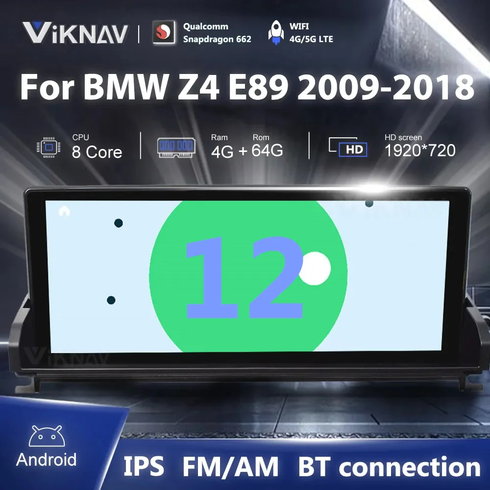 

Android 12.0 Autoaudio For BMW Z4 E89 2009 - 2017 2018 Upgrade Car Radio Wireless CarPlay Touch Screen Stereo 8 Core Multimedia