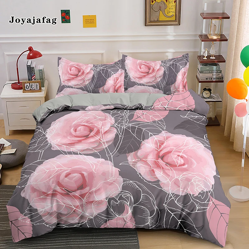 

Комплект постельного белья с цветочным принтом, пододеяльник большого размера для мальчиков и девочек, высококачественные наволочки