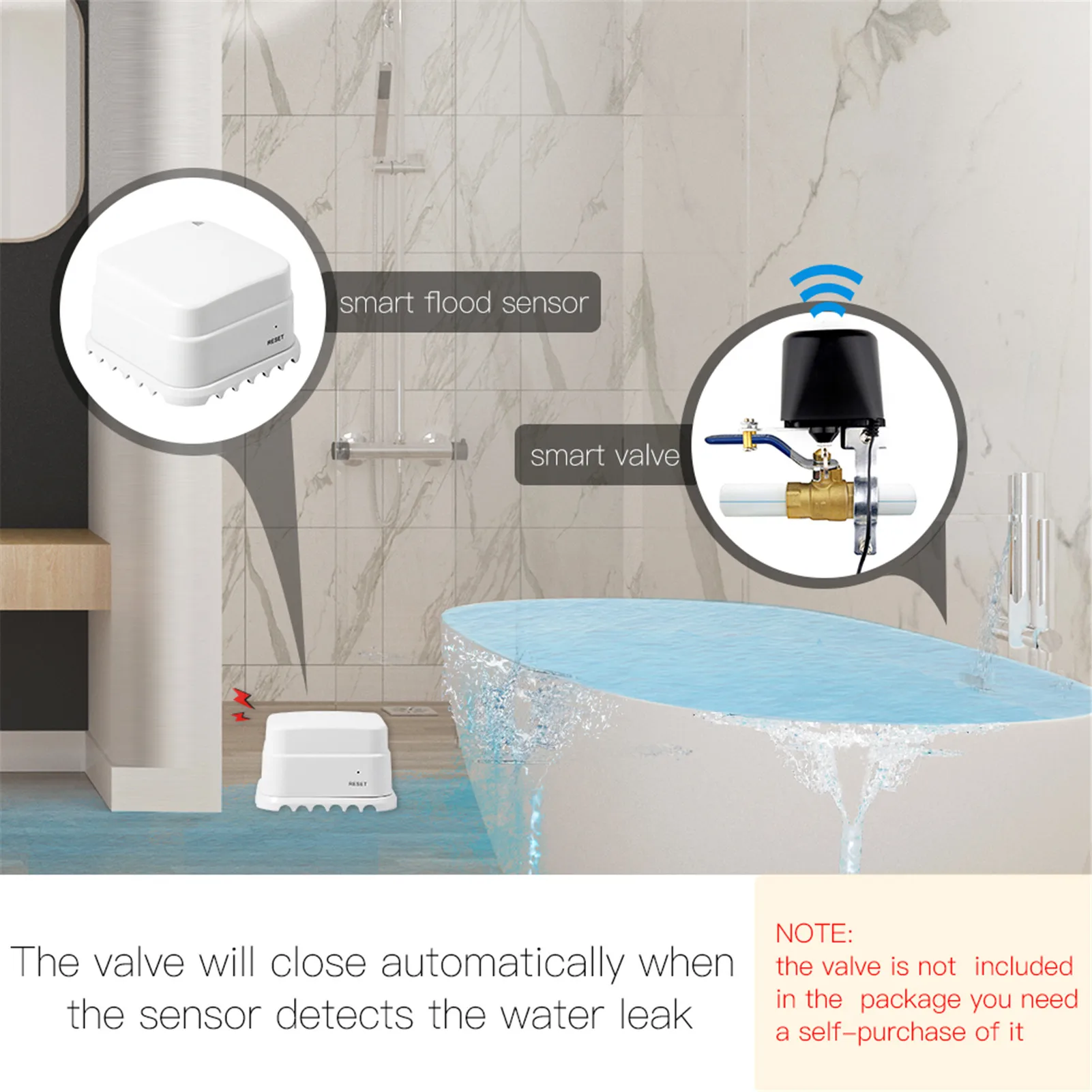 

Смарт-датчик утечки воды с Wi-Fi