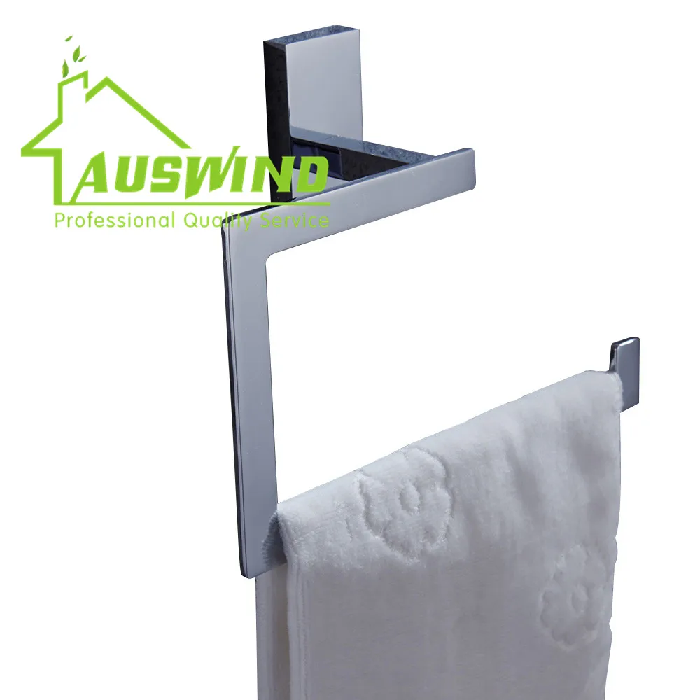 Holders Contemporary Polished Finish Towel Ring Wall Mounted