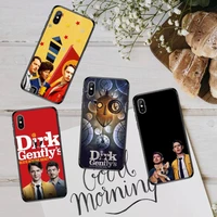 dirk gently tv show phone case for iphone 12 11 13 7 8 6 s plus x xs xr pro max mini shell