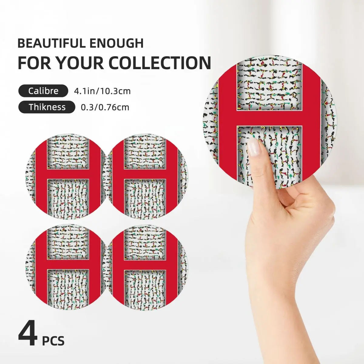 Versal H Летние керамические подставки для кухонного бара (4 шт. в упаковке)