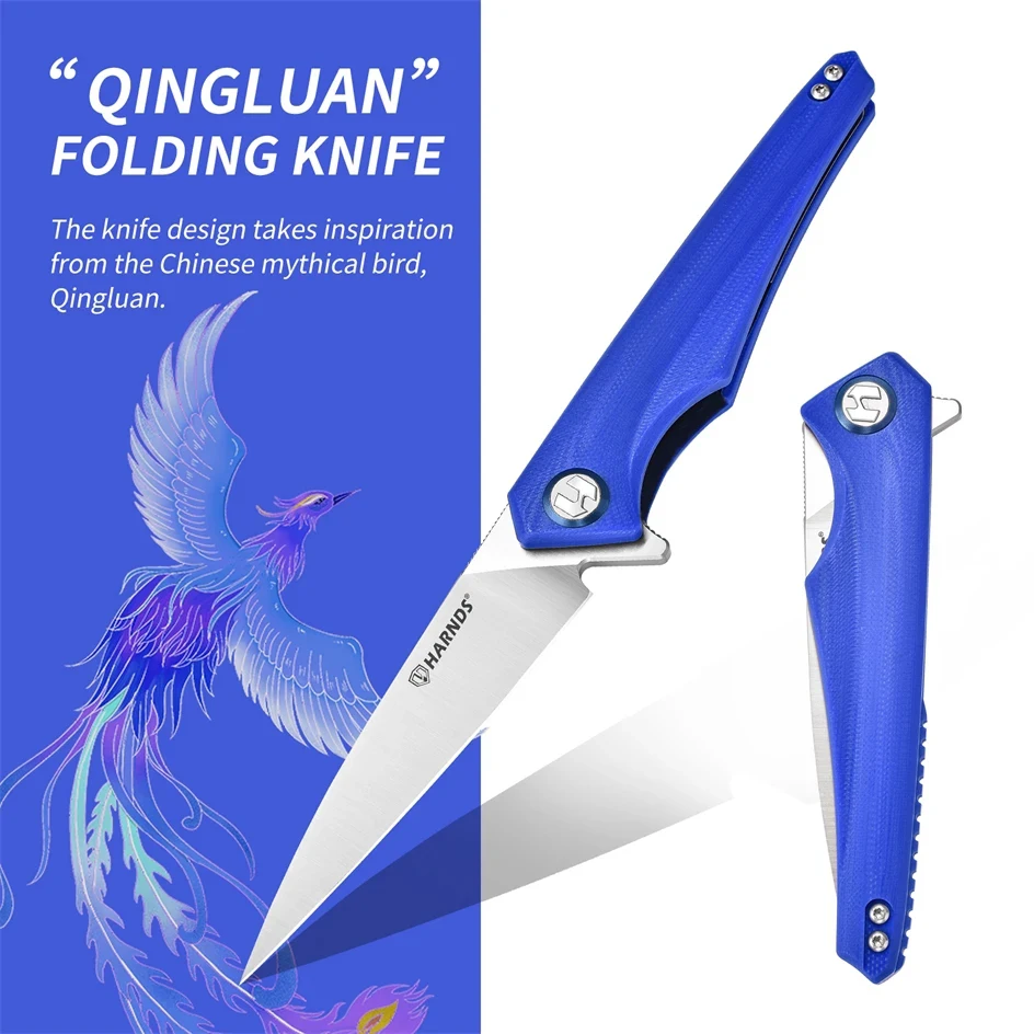 HARNDS керамический шарикоподшипник Flipper Deep Carry D2 сталь G10 ручка охотничий