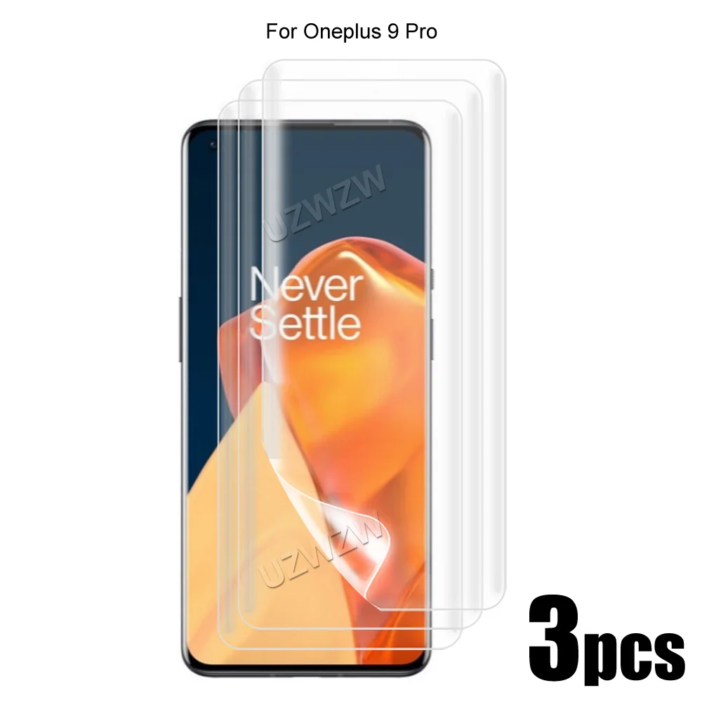 

3pcs For OnePlus 9 Pro Screen Protector Soft Hydrogel Film 3D Curved Full Coverage