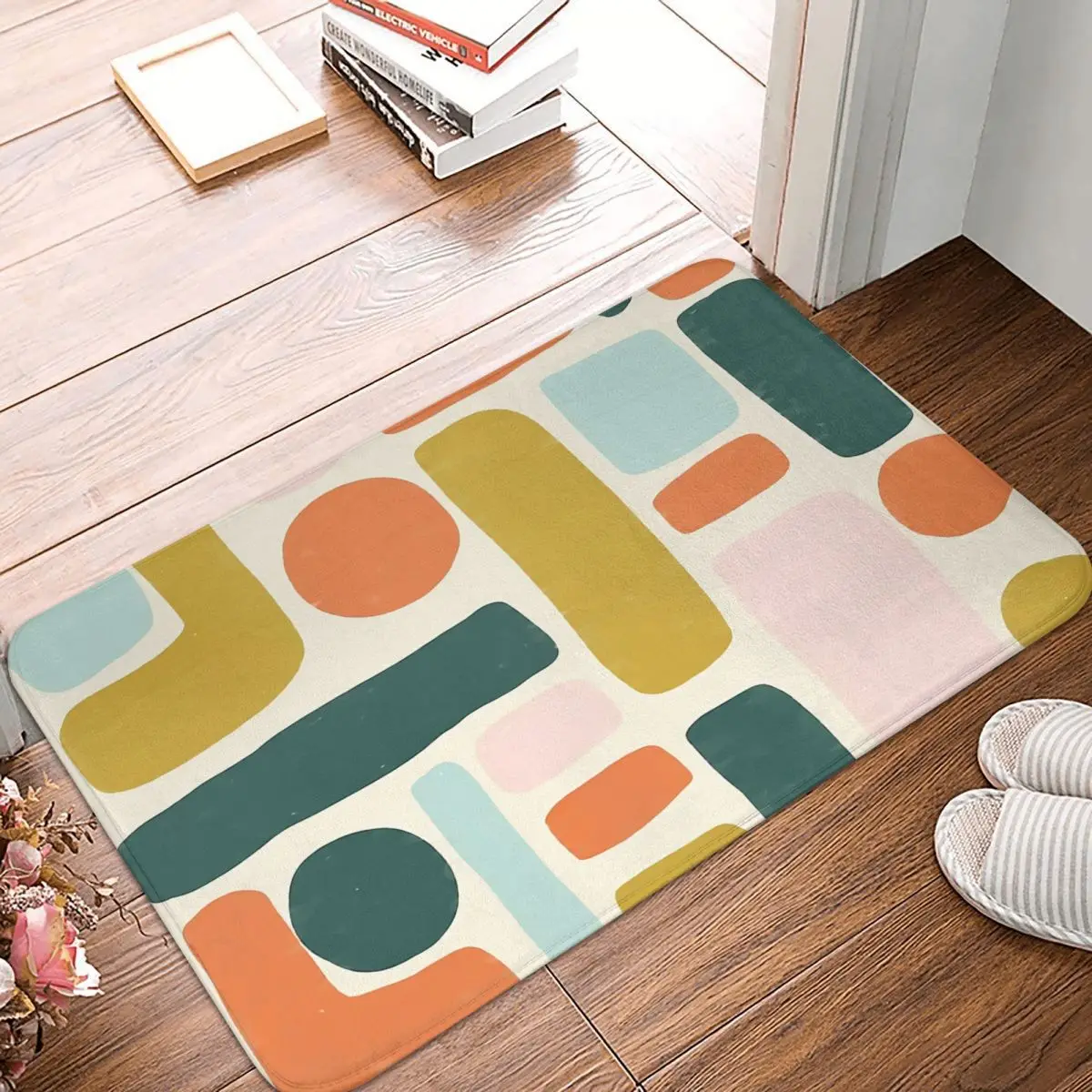 

Abstract Bath Non-Slip Carpet Living Room Mat Entrance Door Doormat Home Decor Rug