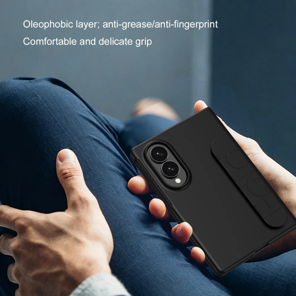 Новейший фиолетовый матовый эластичный чехол-браслет для Samsung Galaxy Z Fold 8 Ultra, Z Fold 8, 7, 6, 5 с ремешком на запястье, ударопрочный чехол. (art.: 3920dcd322d22) - 3920dcd322d22