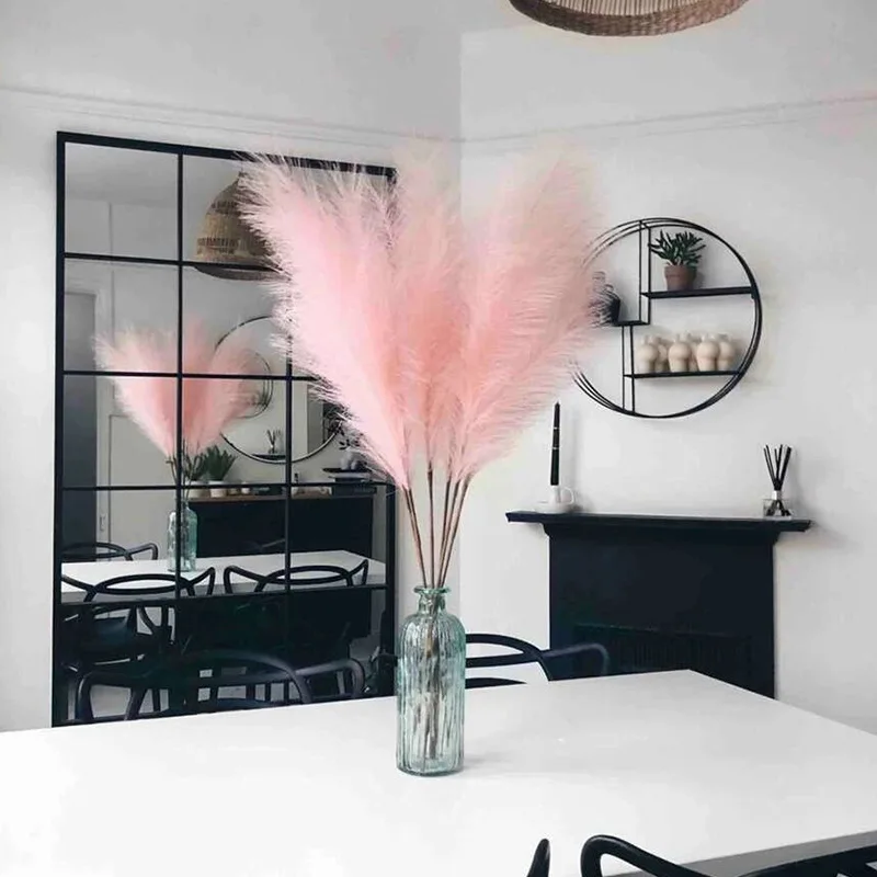 

5pcs/Lot Simulation Reed INS Home Party Decoration Ornaments Artificial Flower Fake Plant Grass Silk Flore Branch Table Decor