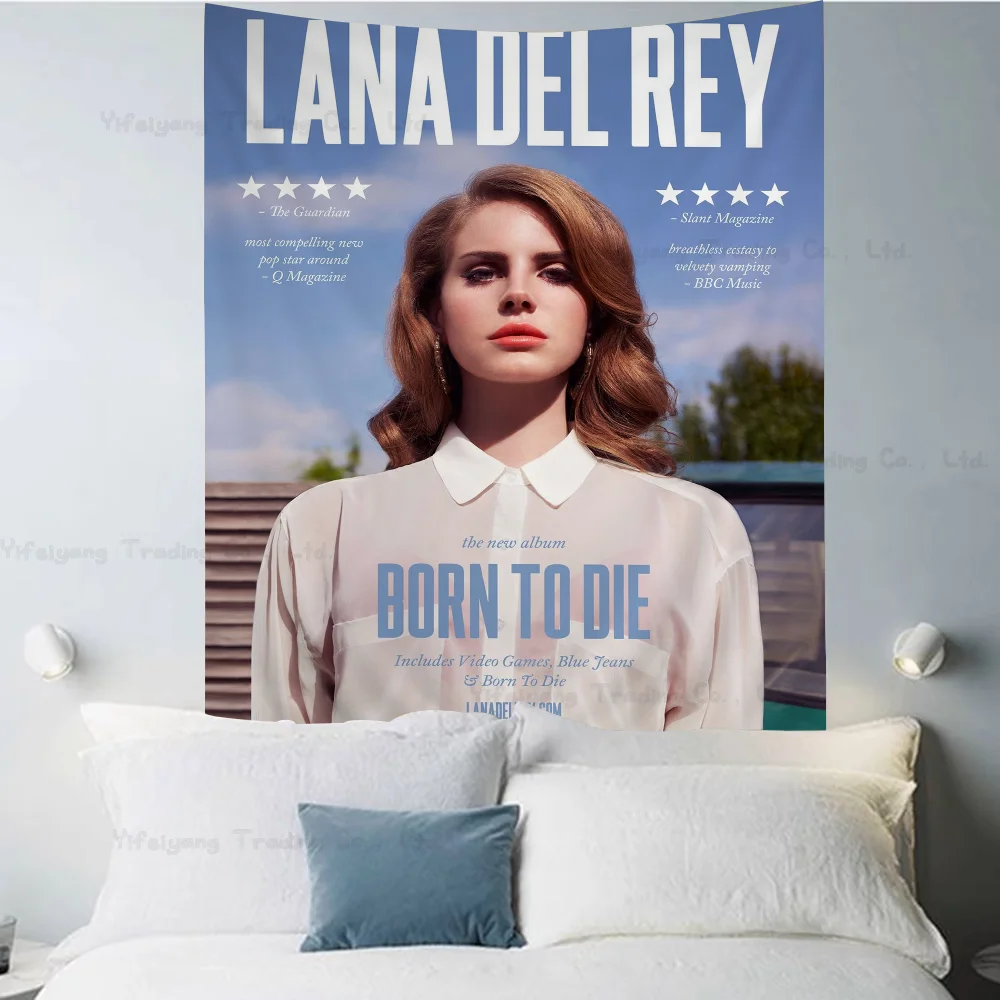 Лиззи Грант Лана Дель Рей аниме гобелен хиппи цветок настенные ковры Декор в